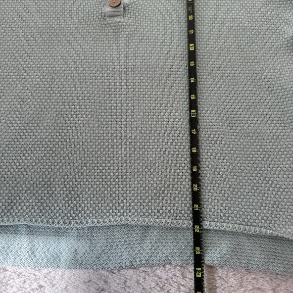 Free People Beach Hailee Sweater Womens XS Sage Green Henley Oversized Slouchy - Picture 8 of 10